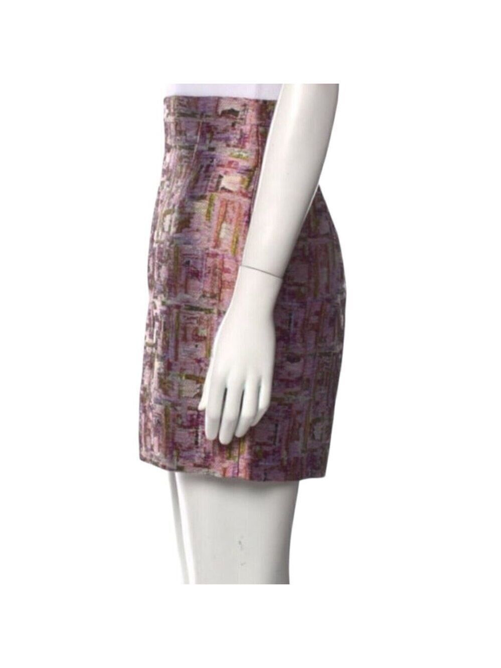 DSQUARED 2 Mini Skirt (NWT) Luxury Designer SILK BLEND Printed Women Size 2 (XS) - Picture 2 of 6